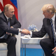 Russian President Vladimir V. Putin and President Donald Trump, shown in Hamburg on July 7, 2017, shared contempt for former President Barack Obama, a new book says. (Credit: Stephen Crowley/New York Times)